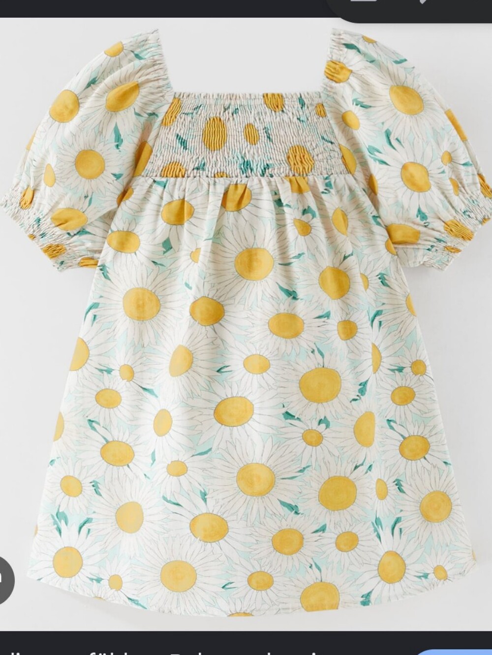 Zara Baby Sunflower Cotton Dress